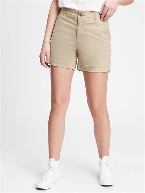Go for flattering high-waisted, breezy Bermudas, comfy pull-on styles, and classic denim shorts in blue and black. . Gap womens shorts